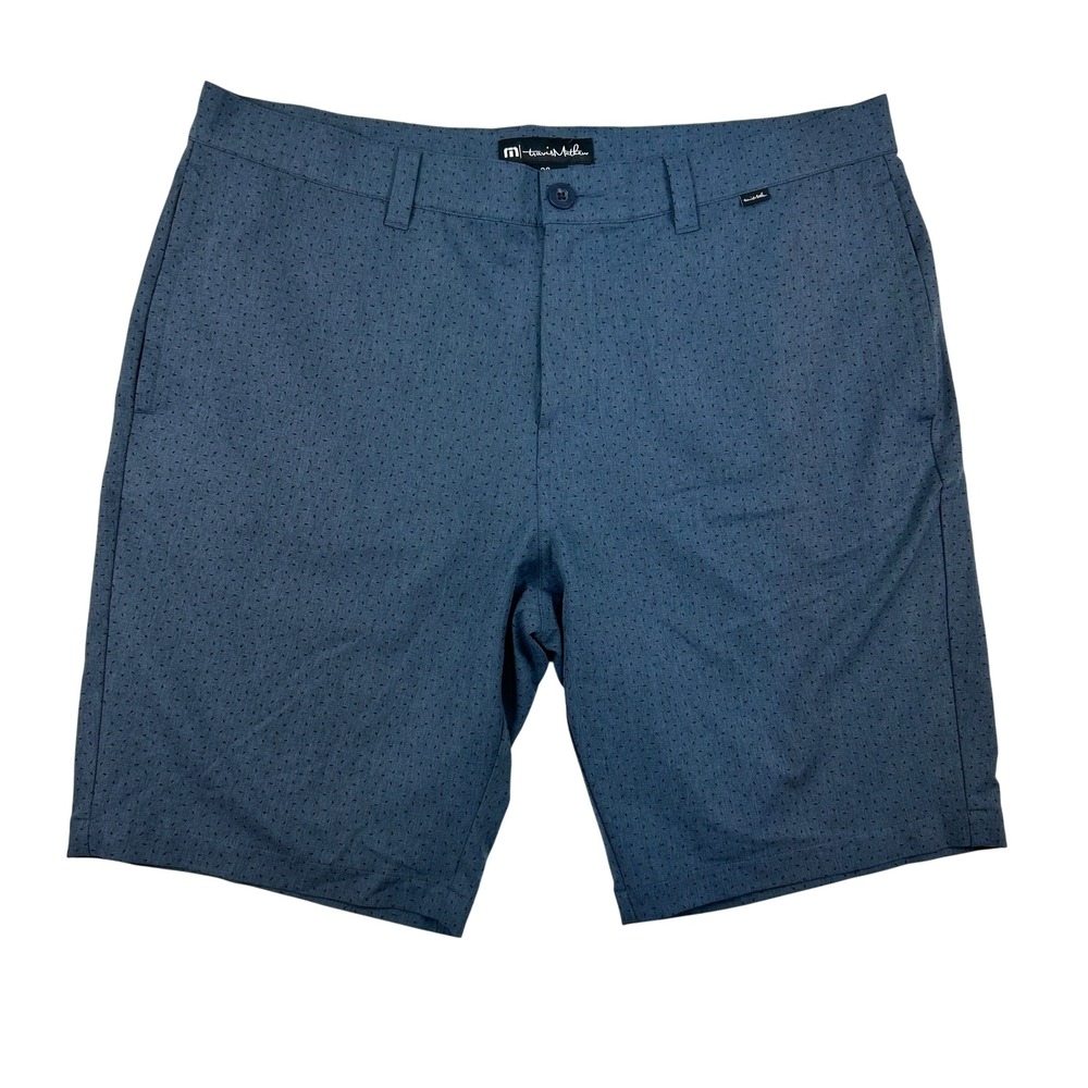 Travis Mathew‎ Shorts Mens 38 Blue Gray Stretch Golf Performance Modern Fit
